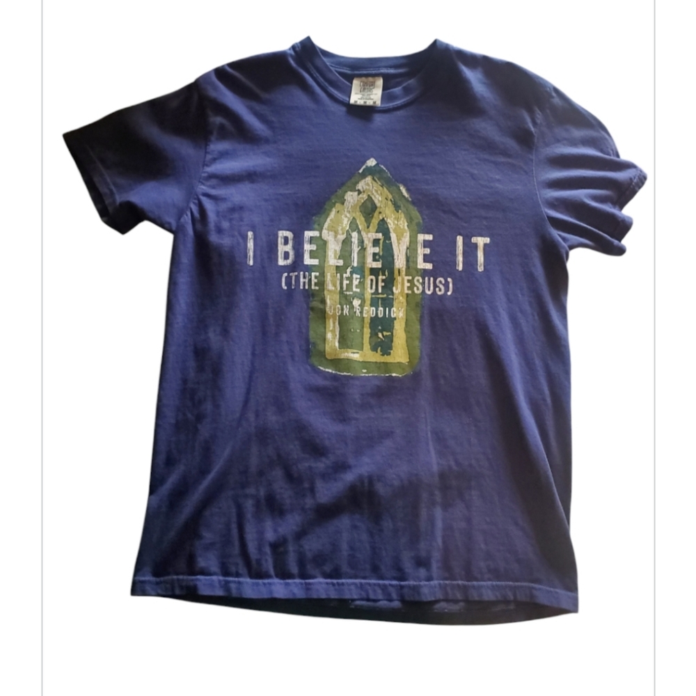JON REDDICK Blue Graphic UNISEX T-Shirt Adult size Medium 🚨 LISTING FOR BUYER🚨